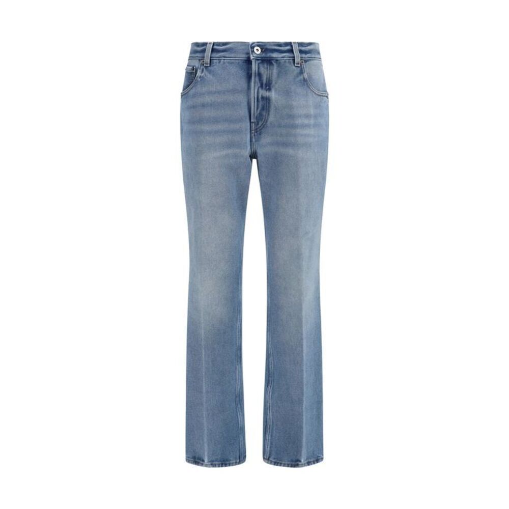 Miu Miu Blue Polyester Relaxed Fit Women's Jeans
